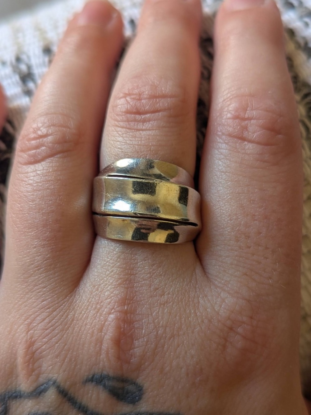 Sterling Silver Modern Design Ring
